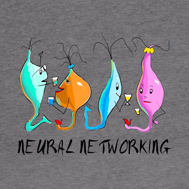 Neural Net-Working: Synapses Socializing! by LavalTheArtist